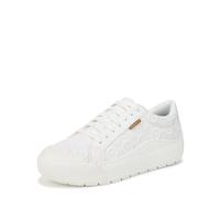Dr. Scholl's Women's Time Off Sneaker, White Crochet Lace, 7 UK