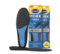Dr. Scholl's Work Insoles (Pack 2) // All-Day Shock Absorption and Reinforced Arch Support That Fits in Work Boots and More (for Men's 8-14, Also Available for Women's 6-10)