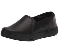 Dr. Scholl's Work Women's Dive in Slip-Resistant Slip On, Black Smooth, 4.5 UK