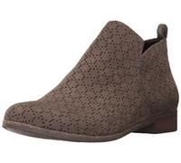 Dr. Scholl's Work Women's Rate Ankle Boot, Olive Perforated Microfiber Suede, 7.5 UK