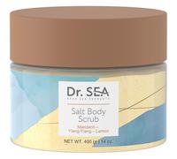 DR. SEA - Citrus Body Scrub with Mandarin, Ylang-Ylang & Lemon - Exfoliation & Hydration with Dead Sea Salt - 400g
