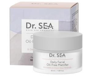 DR. SEA - Mattifying Oil-Free Face Cream with Dead Sea Minerals and Dunaliella Algae - Shine Control & Pore Minimizer - For Oily to Combination Skin - 50 ml