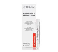 Dr Sebagh Pure Vitamin C Powder Cream Travel size- Brightens, Fades Pigmentation, Boosts Collagen | Clinically Proven Radiance | Unique Powder-to-Cream Formula- 1 x 1.95gm