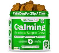 Dr Senst Dog Calming Tablets That Work To Calm Pet Anxiety, Stress, Fear, Separation, Barking, Hyperactivity, Reactivity, Aggression, Fireworks Natural Calming Treats For Dogs & Puppy | 120 Hemp Chews