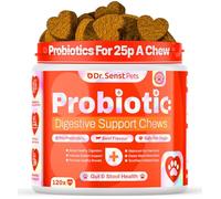 Dr Senst Probiotics for Dogs 120x Dog Probiotics for Gut Health, Immunity Health, Sensitive Stomach, Diarrhea, Anal Gland, Scooting, Loose Stool, Itchy Ears, Canine Dog Probiotic Supplements Treats UK