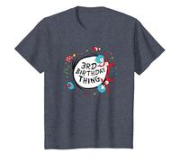 Dr. Seuss 3rd Birthday Thing T-Shirt, Youth, Heather Blue, X-Small