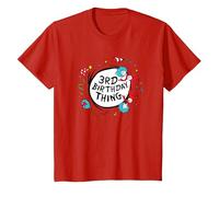 Dr. Seuss 3rd Birthday Thing T-Shirt, Youth, Red, Medium
