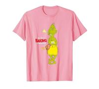Dr. Seuss Baking Challenge The Grinch T-Shirt, Men, Pink, Medium