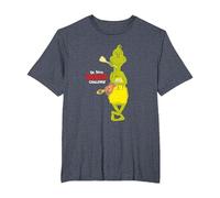 Dr. Seuss Baking Challenge The Grinch T-Shirt, Men's Big and Tall, Heather Blue, 4X Tall