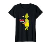 Dr. Seuss Baking Challenge The Grinch T-Shirt, Women, Black, Medium