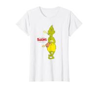 Dr. Seuss Baking Challenge The Grinch T-Shirt, Women, White, X-Small