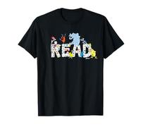 Dr. Seuss Characters Read Design for Youth and Adult T-Shirt