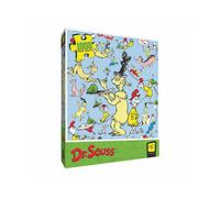 Dr. Seuss Green Eggs and Ham 1,000 Piece Jigsaw Puzzle, Collectible 19" x 27" Artwork Celebrating Classic Children's Book, Fun Gift for Family & Fans,
