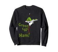 Dr. Seuss Green Eggs and Ham Title Sweatshirt, Adult Unisex, Black, XX-Large