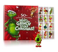 Dr. Seuss Grinch 50th Anniversary Deluxe Advent Calendar, 24 Christmas Figures, Christmas 2025, Limited Edition Countdown Calendar with Grinch Collectible Figures
