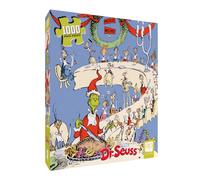 Dr. Seuss Grinch Feast 1000 Piece Jigsaw Puzzle Collectible Puzzle Featuring Grinch Artwork Celebrating Classic Children's Book Officially-Li