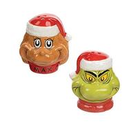 Dr. Seuss Grinch Sculpted Ceramic Salt & Pepper Set