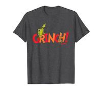 Dr. Seuss Grinch! with Max T-Shirt T-Shirt, Men, Dark Heather Grey, Small