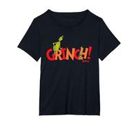 Dr. Seuss Grinch! with Max T-Shirt T-Shirt, Women's Plus, Black, 6X