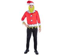 Smiffys Dr Seuss The Grinch Santa Kit, Large