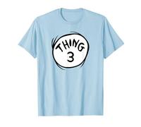 Dr. Seuss Thing 3 Emblem Colour Option T-Shirt