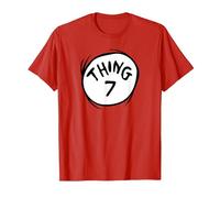 Dr. Seuss Thing 7 Emblem RED T-Shirt T-Shirt, Men, Red, Large