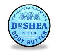 Dr Shea Whipped Coconut Body Butter (200ml) - Intense 24H Moisture & Firming Glow - 100% Natural Raw Shea Butter & Almond Oil - Vegan Skincare for Dry Skin & Stretch Marks
