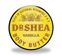 Dr Shea Whipped Vanilla Body Butter (200ml) - Intense 24H Hydration & Firming Glow - 100% Natural Raw Shea Butter & Almond Oil - Warm Vanilla Scent - Vegan Skincare for Dry Skin
