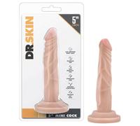 Dr. Skin 5 - Realistic Suction Cup Dildo - Natural (5.7in)