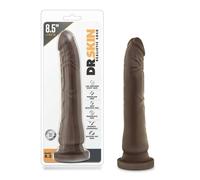 Dr. Skin 8.5 - lifelike dildo with suction cup (brown, 20.5 cm)