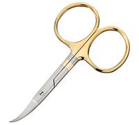 Dr.Slick Gold Loop Scissors 3 1/2" Curved Arrow