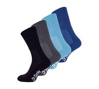 Dr.Socks 4 Pair Multipack Mens Bamboo Diabetic Socks Non Elastic Extra Wide Diabetic Socks for Swollen Feet (4-7, BNG)