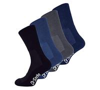 Dr.Socks 4 Pair Mens Extra Wide Bamboo Diabetic Socks for Swollen Feet
