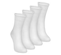 Dr.Socks 4 Pairs Sensory Socks for Kids Soft Bamboo Breathable Relaxing Autism Socks for Girls and Boys (4-6 Years, White)