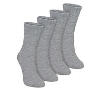 Dr.Socks 4 Pairs Sensory Socks for Kids Soft Bamboo Breathable Relaxing Autism Socks for Girls and Boys (UK, Age, 11 Years, 14 Years, Regular, Grey)