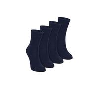 Dr.Socks 4 Pairs Sensory Socks for Kids Soft Bamboo Breathable Relaxing Autism Socks for Girls and Boys (UK, Age, 11 Years, 14 Years, Regular, Navy Blue)