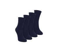 Dr.Socks Girl's 4 Pack Bamboo Sensory Socks Soft Breathable Comfort Fit in Navy | Size: 4-6 Years Dr.Socks Navy 4-6 Years