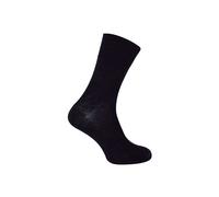 Dr.Socks Men's 3 Pair Merino Wool Ribbed Seamless Diabetic Socks for Swollen Legs in Black | Size: 4-7 Dr.Socks Black 4-7