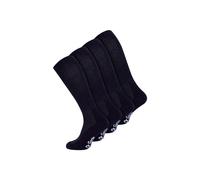 Dr.Socks Men's 4 Pack Extra Wide Knee High Bamboo Diabetic Socks in Black | Size: 4-7 Dr.Socks Black 4-7