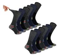 Dr.Socks Multipack Mens Diabetic Work Socks | Non Elastic Breathable Diabetic Socks - 6-11 UK - 12 Pairs