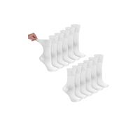 Dr.Socks Women's 12 Pairs Bamboo Diabetic Socks | Soft Non Binding Comfort Socks in White | Size: 4-8 Dr.Socks White 4-8