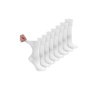 Dr.Socks Women's 8 Pairs Bamboo Diabetic Socks | Soft Non Binding Comfort Socks in White | Size: 4-8 Dr.Socks White 4-8