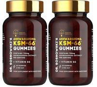 Dr. Sosnowski's BioActive KSM-66 Ashwagandha Gummies | 750mg Ashwagandha Extract with Vitamin D2 (60 Gummies) (Pack of 2)