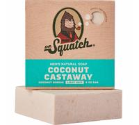 Dr. Squatch All Natural Bar Soap for Men with Light Grit Coconut Castaway 5 Ounce (Pack of 1) 0.02 pounds