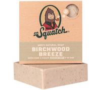 DR SQUATCH All Natural Bar Soap for Men with Medium Grit - Birchwood Breeze 5 Ounce (Pack of 1)
