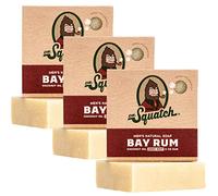 Dr. Squatch All Natural Soap Bar for Men, 3 Pack - Bay Rum