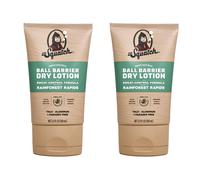Dr. Squatch Ball Barrier Dry Lotion, No Mess Body Powder Lotion for Men, Made With Natural Ingredients - 2-Pack Rainforest Rapids