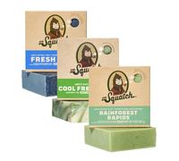 Dr. Squatch Men's Natural Bar Soap Made from Natural Oils - 3 Pack - Cold Process Soap with No Harsh Chemicals - Fresh Falls, Rainforest Rapids, Cool Fresh Aloe (3 Pack)