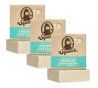 Dr. Squatch Natural Bar Soap for Men - Cold Process Soap with No Harmful Ingredients - Coconut Castaway (5 oz, 3-Pack)