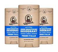 Dr. Squatch Natural Deodorant for Men - Odor-Squatching Aluminium Free - Fresh Falls (2.65 oz, 3-Pack)